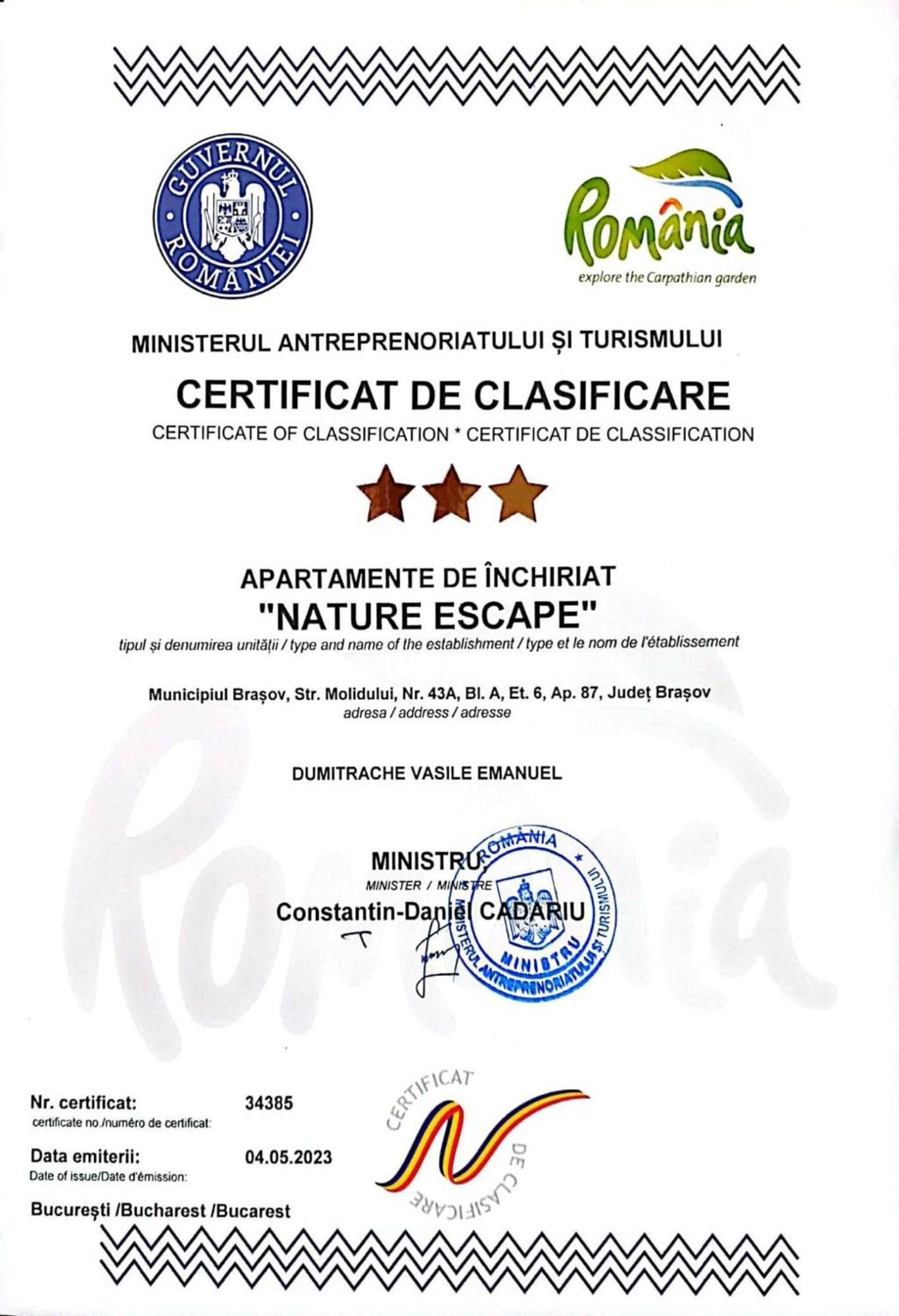 Nature Escape Apartment Брашов Екстериор снимка